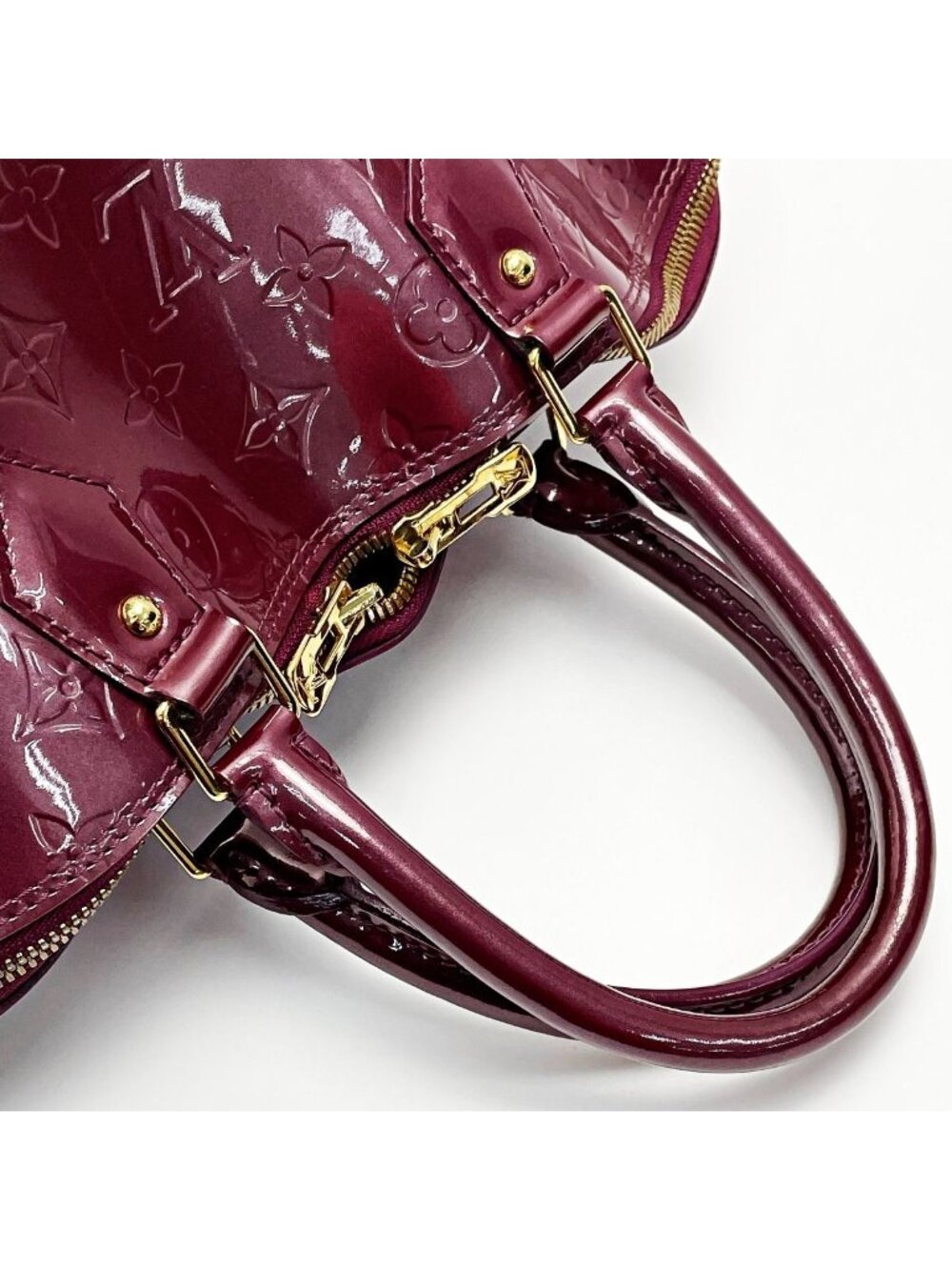 Louis Vuitton Vernis Alma GM Rouge Fauvist Padlock Key 2 - Picture 4 of 9